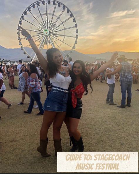 Guide to Stagecoach Music Festival in Indio, CA! How to prepare, what to expect, what to wear! #stagecoach #musicfestival #stagecoachmusicfestival #festival #country #countrymusic #countrymusicfestival #indo #palmsprings #coachella #fashion #fashionguide #travel #travelguide #tourism Stagecoach Fashion, Stagecoach Outfits, Stagecoach Outfit, Country Music Festival Outfits, Black Cowgirl Boots, Festival Guide, Black Cowgirl, Small Braids, I'm Busy