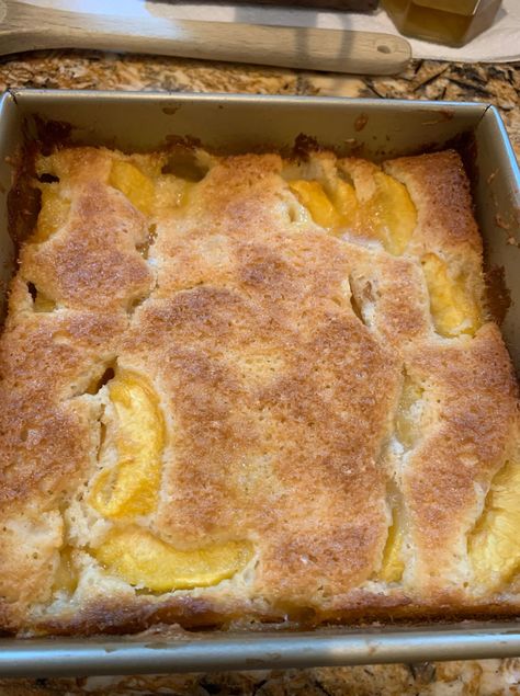 No Stir Peach Cobbler, Daphne Oz Peach Cobbler, Homemade Peach Ice Cream, Daphne Oz, The Cobbler, Peach Ice Cream, Peach Slices, Canned Peaches, Peach Cobbler