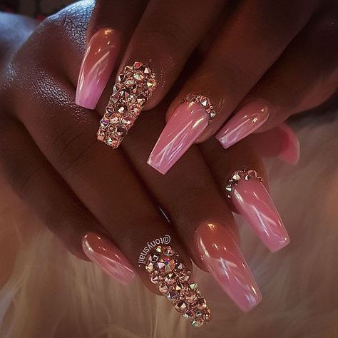 New Chrome White pearl 💖💕😍💅😲👑  SHOP NOW   Www.Missuamerica.com Peach Nails With Designs, Nails Games, Copper Nails Designs, Peach Acrylic Nails, Nail Suggestions, Gold Chrome Nails, Copper Nails, Chrome Nails Designs, Peach Nails