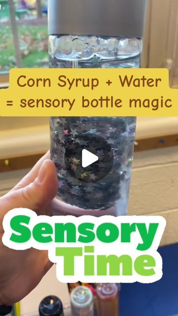 Preschool Vibes on Instagram: "🌀✨ Explore Our Sensory Bottles! ✨🌀 Check out these sensory bottles, each crafted with a mix of corn syrup and water to allow objects to smoothly float. In this video, I showcase Voss water bottles filled with fascinating items like Legos, paperclips, and sparkly decorations. Pro tip: adjust the corn syrup-to-water ratio to suit the specific needs of your sensory projects. Dive into the calming world of sensory exploration with us! 🌟" Sparkly Decorations, Sensory Projects, Voss Water Bottle, Preschool Vibes, Glitter Sensory Bottles, Voss Water, Sensory Bottle, Sensory Exploration, Glitter Bottle