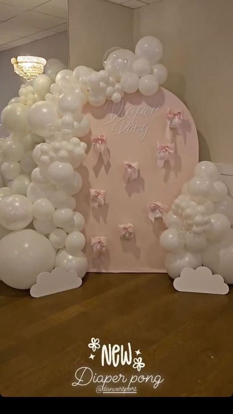 Onederful Party Ideas, Pink And White Birthday Party Ideas Decoration, Coquette Birthday Backdrop, Coquette Decorations Party, Coquette Decoration Birthday, Coquette Birthday Party Decorations, Coquette Sweet 16, Quince Decorations Pink, Coquette Party Decoration