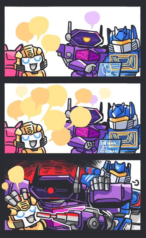 Soundwave And Bumblebee, Soundwave X Rodimus, Rodimus X Soundwave, Transformers Soundwave Art, Shockwave And Soundwave, Transformers G1 Art, Soundwave Comic, Tf Shockwave, Shockwave Soundwave