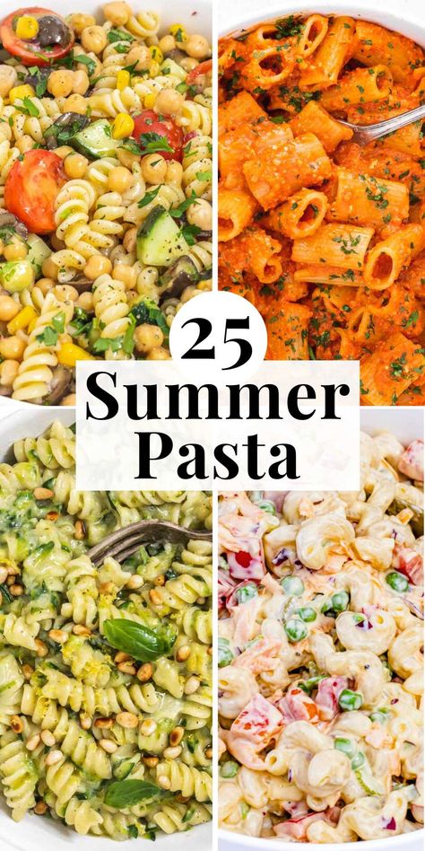 These 25 Summer Pasta Recipes are perfect for summer gatherings and as quick and nutritious meals. Try our creamy pasta salad with mayonnaise; it is a tangy, crunchy, creamy, and refreshing recipe you can make with your favorite pasta and crips veggies in about 20 minutes. Vege Pasta Salad, Pantry Pasta Salad, Easy Summer Pasta Recipes, Healthy Summer Pasta Salad, Unique Pasta Salad Recipes, Summer Pasta Dinner Recipes, Warm Pasta Salad Recipes, Pasta Salad Dinner Recipes, Pasta Salad Lunch Ideas