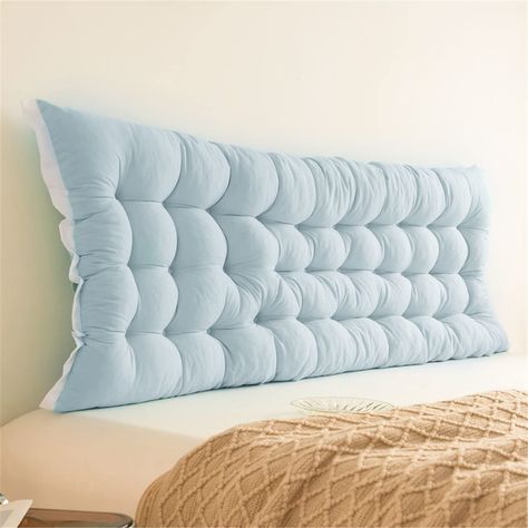 PRICES MAY VARY. Luxurious Craft: Headboard Cushion pillow is filled with high-rebound polyester, which will be better for you to lean on. You'll feel like sleeping in a cloud---soft but supportive. Ergonomic Design: the Rectangular shape fits perfectly your body curve. So our backrest pillow could provide enough support to your shoulder, back and lumbar. The bed reading pillow also can be an alternative to a headboard . Customize Your Comfort: the large bolster headboard pillow also serves as a Headboard Dorm, Wall Mounted Headboard, Mounted Headboard, Reading Bed, Wall Mounted Headboards, Headboard Pillow, Dorm Bed, Large Headboard, Upholstered Walls