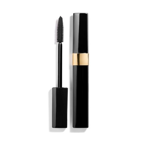 Discover 195710 Volume - Length - Curl - Separation by CHANEL. 10 - NOIR BLACK. Shiny Makeup, Chanel Mascara, Mascara Base, Perfume Chanel, Perfume Floral, Mascara Brush, Best Mascara, Chanel Beauty, Chanel Makeup