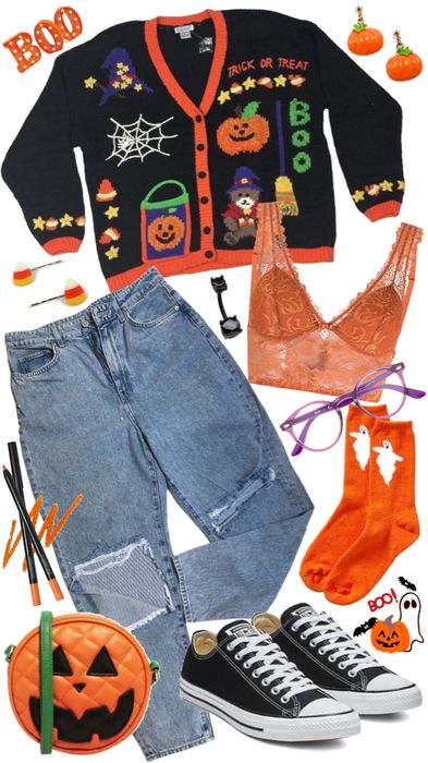 Halloween 1 Outfit | ShopLook Halloween Fashion Outfits, Outfit Ideas For Party, October Outfits, Ideas For Halloween, Halloween Outfit, Fall Fits, Swaggy Outfits, Halloween Fashion, Outfit Maker