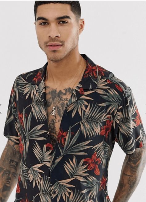 8 Men's Shirts All Guys Should Be Wearing This Summer - Society19 UK Summer Shirts Men, Stylish Shirts Men, Floral Hawaiian Shirt, Half Sleeve Shirts, Streetwear Men, Tailored Shirts, Men's Shirts, High Fashion Street Style, Beach Shirts