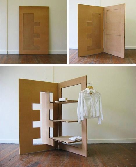 90 Furniture, Cardboard Design, Transforming Furniture, Flat Pack Furniture, Folding Furniture, Diy Cardboard Furniture, Space Ideas, Cardboard Furniture, Multifunctional Furniture