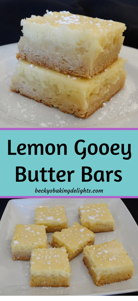 Lemon Butter Bars, Oey Goey Butter Bars, Ooey Gooey Butter Bars, Gooey Lemon Bars, Gooey Butter Bars, Ooey Gooey Cake, Ooey Gooey Bars, Ooey Gooey Butter Cake, Gooey Cake