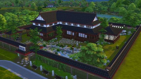 Japanese Mansion, Sims Mobile, Asian House, Sims 5, Sims Games, Sims 4 Downloads, Sims Freeplay, Japanese Geisha, Building Structure