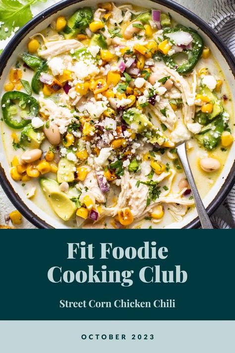 Fit Foodie Cooking Club October 2023 - Fit Foodie Finds Fit Foodie Finds, Corn Chicken, Fit Foodie, Cooking Club, Chicken Chili, Medium Size, Diner, Soups, Chili