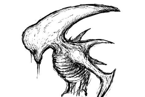 Neomorph, alien, dark art, monster, sketch Alien Horror Art, Xenomorph Art Drawing, Monster Sketch Dark, Xenomorph Sketch, Horror Art Dark Sketch, Xenomorph Drawing, Alien Anatomy, Alien Sketch, Monster Sketch