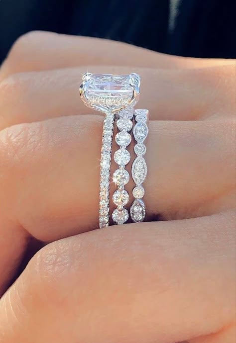 Radiant Engagement Ring, Radiant Cut Diamond Ring, Radiant Engagement, Radiant Cut Diamond, Dream Engagement Rings, Dream Engagement, Hidden Halo, Radiant Cut, Put A Ring On It