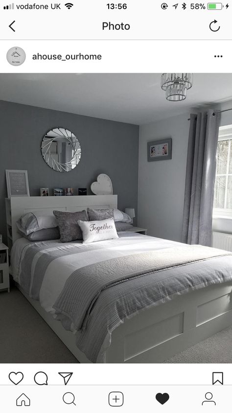 Gray And White Bedroom Paint Ideas, Gray Rooms Bedroom, Bedroom Decor Grey Bed Frame, Small Gray Bedroom Ideas, Room With Grey Walls Bedroom Ideas, Simple Grey Bedroom Ideas, Grey Small Bedroom Ideas, Small Grey Bedroom Ideas, Gray Aesthetic Room