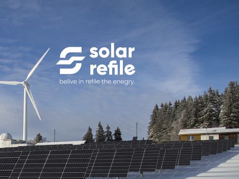 Solar Refile- Brand Guidelines on Behance Energy Company Logo, Renewable Energy Design, Electricity Logo, Energy Logo Design, Solar Logo, Power Logo, Logo Branding Design, Energy Logo, Graphic Abstract