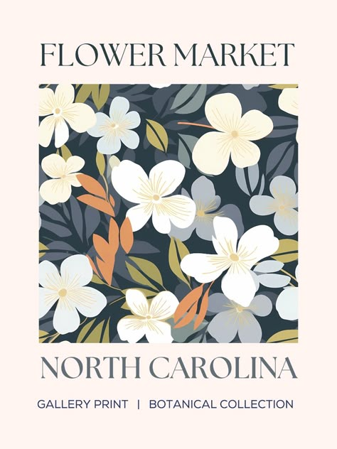 Explore the Beauty of America's Floral Tapestry with our Flower Market Art Print Collection - Celebrating the National Flowers of Each State! Welcome to our enchanting Flower Market Art Print collection, where we proudly present a captivating ode to the diverse botanical wonders of the United States. Immerse yourself in a vibrant symphony of colors, shapes, and fragrances as we showcase the exquisite national flowers representing each state in all their resplendent glory. Flower Market Art, Floral Art Paintings, Grunge Posters, Market Art, Flower Market Print, Flower Market Poster, Flower Collage, Bedroom Artwork, Art Print Collection