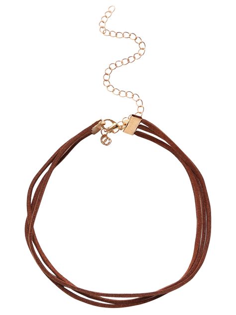 Shop Brown Layered Faux Suede Choker online. SheIn offers Brown Layered Faux… Trendy Fashion Accessories, Hot Jewelry, Sirens, Brown Suede, Faux Suede, Fashion Clothes Women, Choker, Gold Bracelet, Fashion Accessories