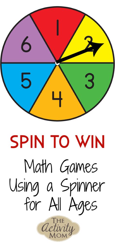 Math Games using a spinner for all ages #math #spinner #addition #subtraction #multiplication #division #fractions #probability #graphing #kids Probability Lessons, Probability Games, Probability Activities, Division Fractions, Antonyms Worksheet, Division Activities, Spinner Games, Subtraction Games, Addition Games