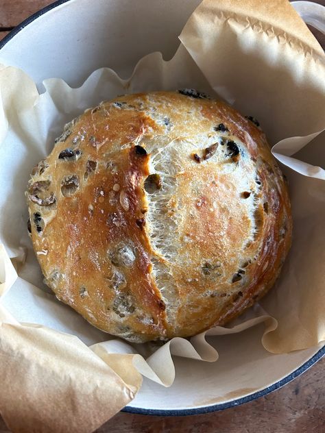 Rosemary Artisan Bread, Flavoured Bread, Rosemary Bread, Maundy Thursday, Olive Bread, Artisan Bread Recipes, Olive Relish, Butter Bread, No Knead