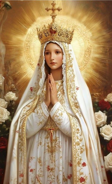 Virgin Mary Picture, Arte Ganesha, Mother Mary Pictures, Jesus Mother, Virgin Mary Art, Mother Mary Images, Images Of Mary, Pictures Of Christ, Queen Of Heaven