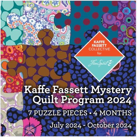 Pre-Order Alert!! The Delft colorway includes 11 yards of Kaffe Fassett Collective fabrics to complete the quilt top and binding. Seven puzzle pieces will be released every other week over four months Starting July 2024 - October 2024. You will be able to download all of them. They will have complete info on what fabrics to use in each block. As the mystery unfolds your quilt will take shape. Its name is cathedral tiles and is designed by Liza Lucy. Piecing is used and would be great for ... Kaffe Fassett Quilts, Mystery Quilt, Kaffe Fassett, Quilt Sizes, Quilt Top, Delft, Puzzle Pieces, Quilt Fabric, Store Credit Cards