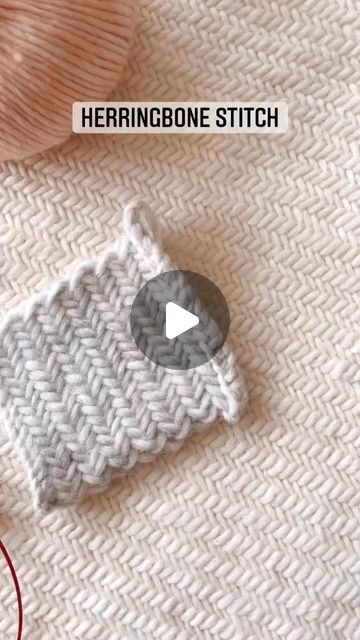 We Are Knitters 🐑✌️ | How to knit the Herringbone Stitch 💗 by @macimille_ with our Petite Wool #skylovers | Looks difficult but this stitch is pretty easy t... | Instagram Herringbone Knit Stitch, Herringbone Stitch Knitting, Herringbone Knit, Herringbone Stitch, How To Knit, Herringbone, Free Pattern, Wool, Knitting