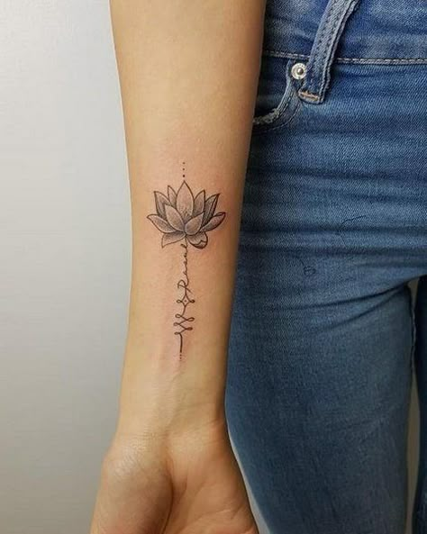 Lotus Tattoo Forearm, Forarm Tattoos For Women, Lotus Flower Tattoo Wrist, Mandala Arm Tattoos, Tatuaje Cover Up, Small Lotus Tattoo, Thumb Tattoos, Forearm Flower Tattoo, Lotus Tattoo Design