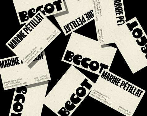 Bécot - Fonts In Use Hot Sauce Branding, Minimal Business Card Design, Creative Business Cards, Honey Packaging, Unique Logos, Visit Card, Business Card Design Inspiration, Minimal Business Card, Event Company