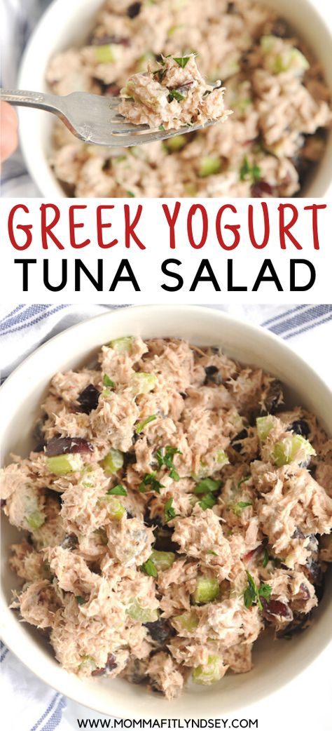 Tuna Salad Recipe Greek Yogurt, Tuna Salad Recipe Healthy Greek Yogurt, Macro Tuna Recipes, Tuna Pasta Salad Greek Yogurt, Greek Tuna Salad Recipe, No Mayo Tuna Salad Recipe, Healthy Tuna Salad Greek Yogurt, Tuna Salad Recipe Healthy No Mayo, Tuna Salad Greek Yogurt