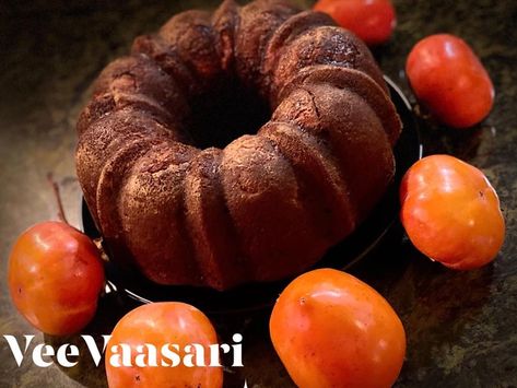 Persimmon Bundt Cake Recipe, Persimmon Cake, Persimmon Cake Recipe, Persimmon Pudding, Persimmon Recipes, Lava Cakes, Bundt Cakes Recipes, Pound Cake Recipes, Persimmon