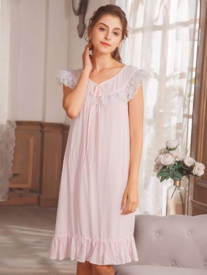 Women Nighty, Cotton Night Dress, Victorian Nightgown, Bridal Nightgown, Pink Nightgown, Night Dress For Women, Nightwear Women, Nightgowns For Women, فستان سهرة