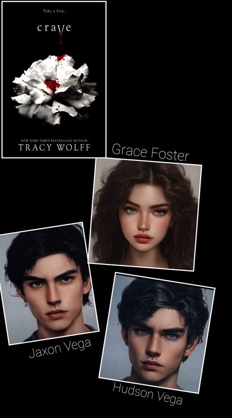 Crave Character Art, Crave Book Series Fanart, Jaxon Vega And Grace, Jaxon And Hudson Vega, Grace And Hudson Vega, Grace And Hudson Crave, Jaxon And Flint Fanart, Crush Fanart Tracy Wolff, Jackson Vega Crave