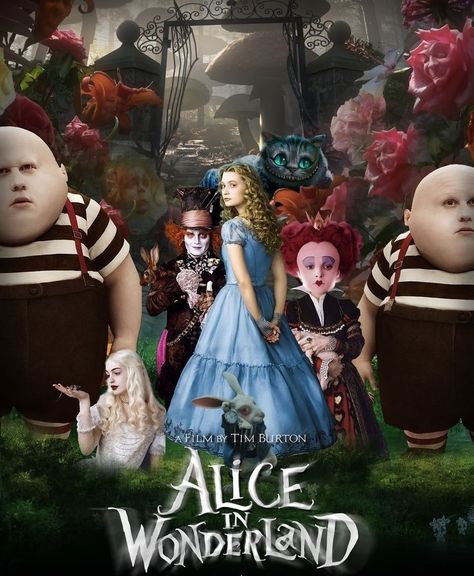 Alice In Wonderland (2010) Anne Hathaway Movies, Film Alice In Wonderland, Alan Rickman Movies, Alice In Wonderland 2010, Alice In Wonderland Artwork, Wonderland Artwork, Wonderland Aesthetic, Alice In Wonderland Aesthetic, Alice In The Wonderland