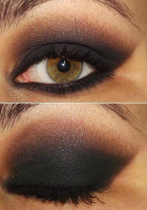 Intense Deep Brown Dark Smoky Eye, Smokey Eye For Brown Eyes, Makijaż Smokey Eye, Smokey Eyes, Make Up Looks, Halloween Make, Smokey Eye Makeup, Eye Make, Piercing Tattoo