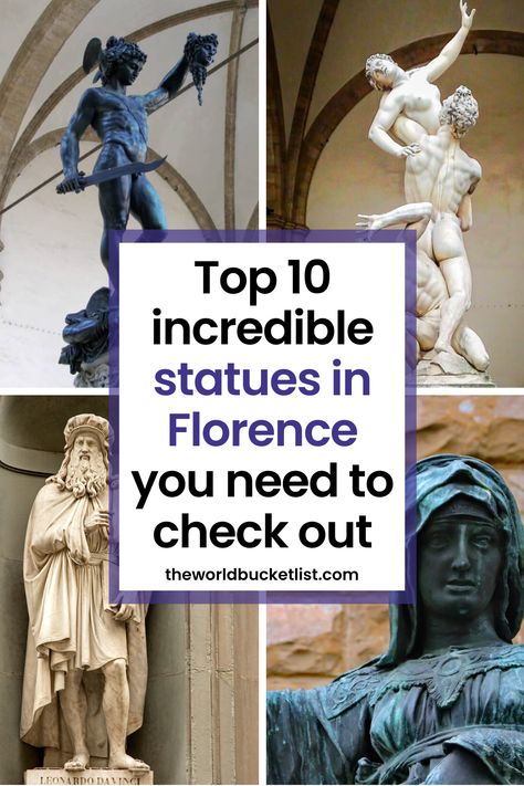 Here are the best statues to look out for in the city of Florence. Florence Statues, Neptune Statue, Florence Cathedral, Florence City, Famous Sculptures, Equestrian Statue, Arno River, Uffizi Gallery, Its Fine