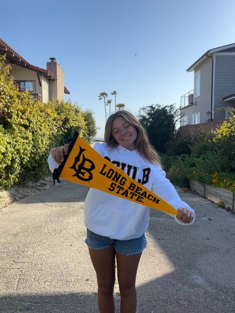 Long Beach State University, Cal State Northridge, Cal State Long Beach Aesthetic, Csulb Aesthetic, Csu Long Beach, Beach Dorm, California State University Long Beach, Cal State Long Beach, College Merch