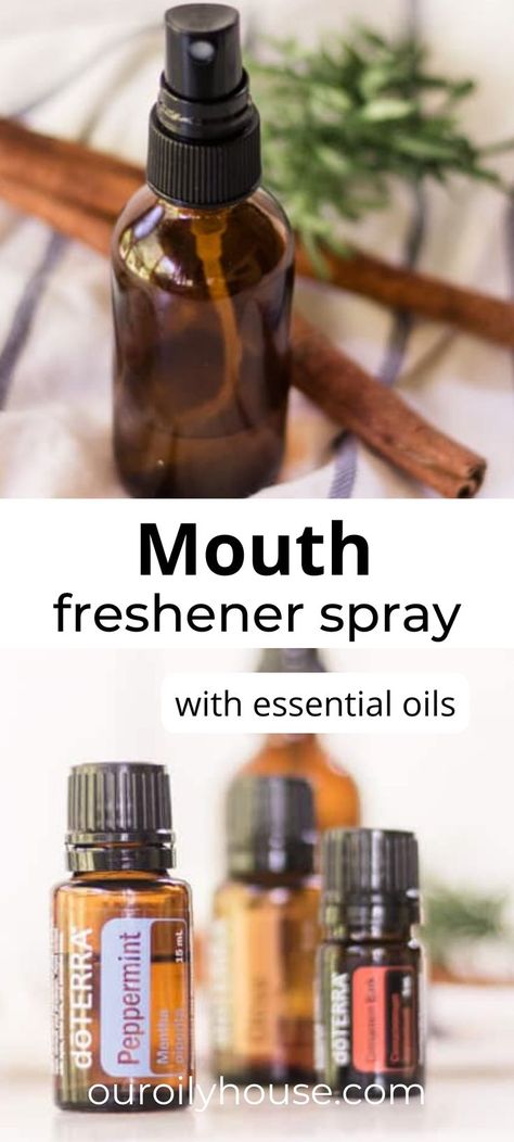 Our Oily House, Diy Mouthwash, Breath Freshener, Homemade Mouthwash, Mouth Spray, Breath Spray, Mouth Freshener, Homemade Body Care, Natural Mouthwash