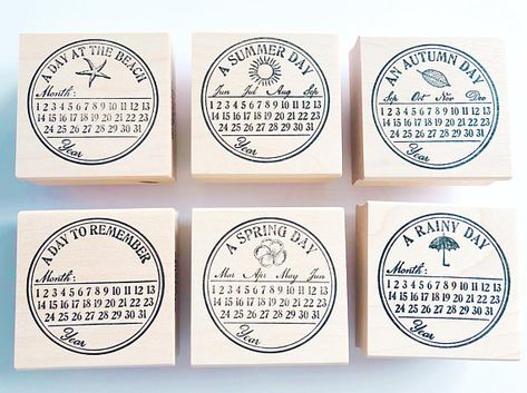 Day Calendar Rubber Stamp Bullet Journal Materials, Journal Materials, Letter Package, Day Calendar, Remember Day, Project Organization, A Day To Remember, Calendar Pages, Art Books