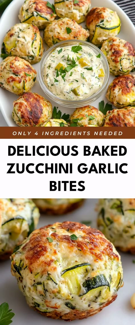 Image for Delicious Baked Zucchini Garlic Bites Zucchini For Picky Eaters, Easy Appetizers Veggie, Veggie Bites Appetizers, Zucchini Recipes Appetizers, Finger Food Veggies, Baked Cheesy Zucchini Stacks, Zucchini Bites Baked, Zucchini Garlic Bites Recipe, Veggie Finger Food