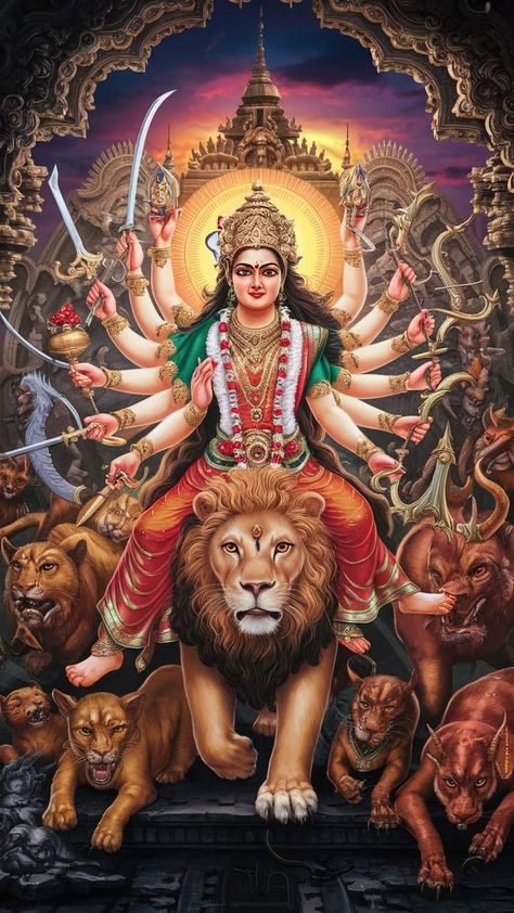 Durga Devi Photos, Durga Goddess Art, Durga Devi Images, Durga Wallpaper, Shardiya Navratri, Durga Maa Pictures, Venkateswara Swamy Images Hd 1080 Wallpaper, Maa Kali Images, Goddess Kali Images