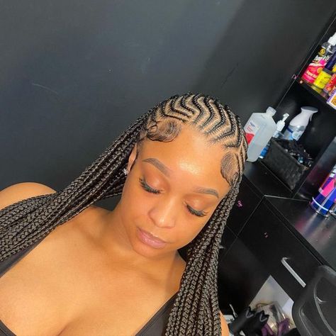 Fulani Knotless, Back To School Looks, August Calendar, Feed In Braids Hairstyles, School Id, Hair Due, Stitch Braids, Feed In Braid, Fulani Braids