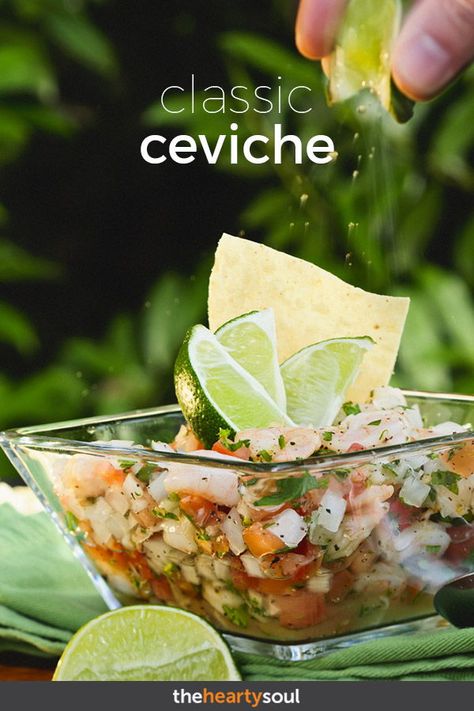 Here’s how to make ceviche using the traditional Latin American method to prepare fresh fish – cubes of red snapper are cooked by lime and lemon juice. Serve this delicious summer ceviche wrapped in corn tortillas or with chips. Great for your next backyard barbecue, or even as a date night appetizer! #ceviche #fish #healthy Shrimp And Scallop Ceviche Recipe, How To Make Ceviche Fish, Red Snapper Ceviche, Cuban Ceviche Recipe, Red Snapper Ceviche Recipe, Civeche Recipe, Seviche Recipes, Fish Ceviche Recipe, Scallop Ceviche Recipe