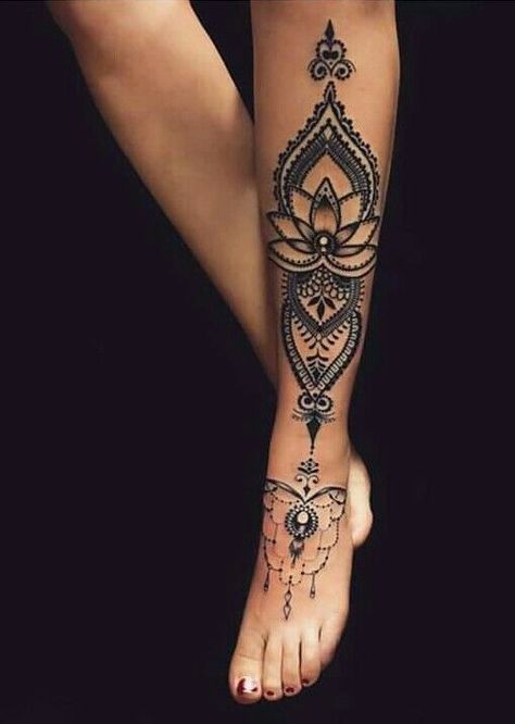 Mandela Tattoo, Shin Tattoo, Foot Tattoos For Women, Muster Tattoos, Cat Tattoos, Inspiration Tattoos, Geniale Tattoos, Leg Tattoos Women, Tiny Tattoo