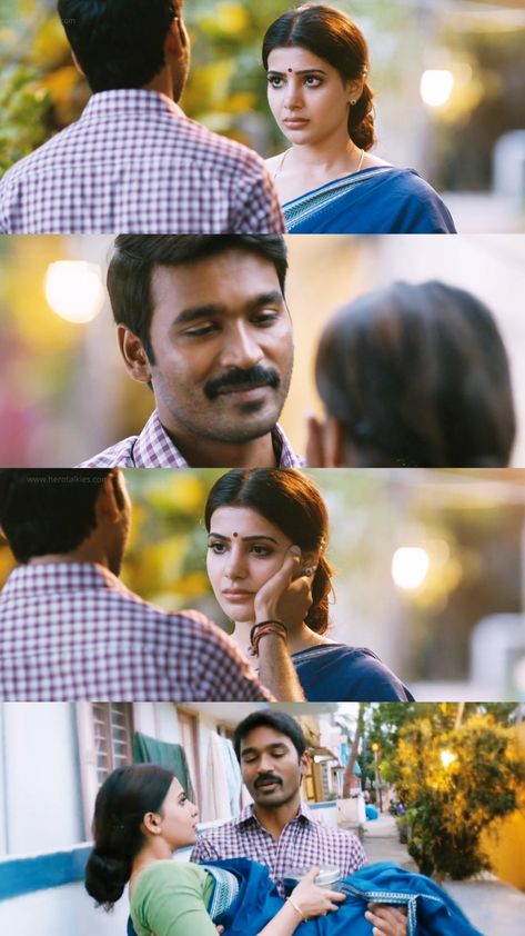 Dhanush and Samantha Akkineni Dhanush Hd Images, Samantha Hd Images, Anime Cartoon Characters, Army Photography, Cute Movie Scenes, Movie Love Quotes, Wallpaper Landscape, Movie Pic, Emotional Scene