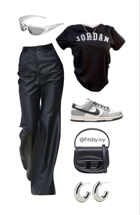 Diesel Outfits Women, Diesel Bag Outfit, Jordan Shoes Outfits Women, Diesel Outfits, Diesel Aesthetic, Diesel Clothes, Diesel Looks, Diesel Outfit, Nike Jordan Outfit