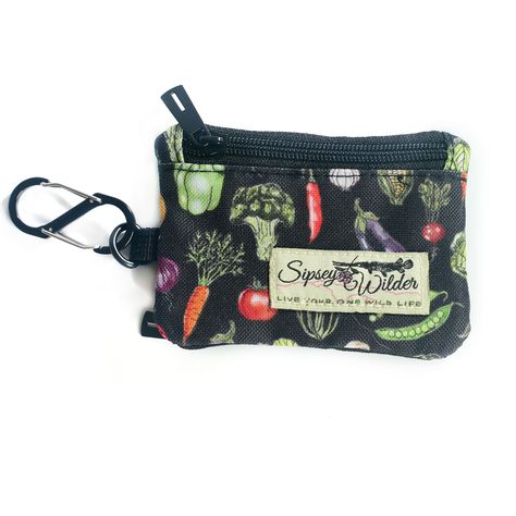 A healthy harvest of bright and delicious vegetables pop on a black background. This two-sided little wallet is just what you need to keep it light and carefree. Two zipper pockets on opposite sides to hold your change, cards or keys. There is also a small zipper pocket on the inside. The included S-Biner clip will make for quick clipping to a bag, belt loop, keychain or lanyard. Easily slips in your back or front pocket for fast access. -Wallet measures 4.5" x 3.25" (11.5 cm x 8 cm) -Made with Lanyard Aesthetic, Cool Wallets, Healthy Harvest, Honeycomb Background, Loop Keychain, Key Chain Wallet, Wallet Keychain, Unique Wallets, Wrist Wallet