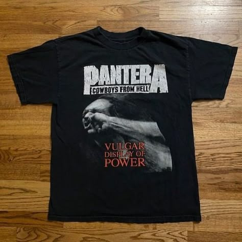 Vintage Pantera shirts Pantera Shirt, Vulgar Display Of Power, Christmas Wishlist, Fancy Dresses, Vintage Tees, Vintage Tshirts, Fashion Inspo, My Style, Wardrobe