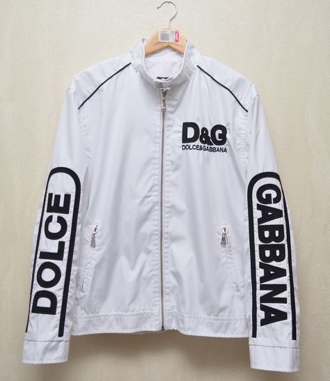 Dolce & Gabbana Vintage 90s Dolce & Gabbana Logo Jacket Size L RARE | Grailed Dolce And Gabbana Men, Vintage Dolce And Gabbana, Dolce Gabbana Jacket, Mens 90s, Men's Outerwear, Dolce And Gabbana Man, Mens Outerwear, Vintage Men, Vintage 90s