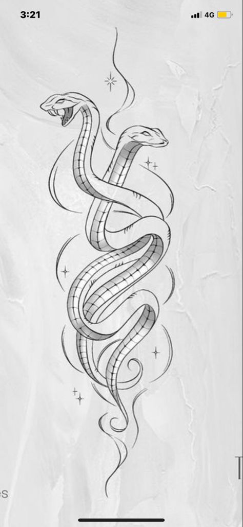 Two Snakes Drawing, Intertwined Snake Tattoo, Two Snakes Intertwined Tattoo, Twin Snake Tattoo, Double Snake Tattoo, Symmetrical Tattoo Design, Two Snakes Intertwined, Double Headed Snake, Medusa Artwork