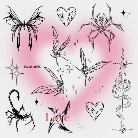 Enchanted Tattoo, Mystical Tattoos, Sharpie Tattoos, Small Pretty Tattoos, Cute Little Tattoos, Cute Tiny Tattoos, Tattoo Design Book, Girly Tattoos, Subtle Tattoos